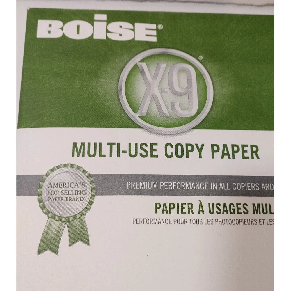 8.5/14 Boise X-9 Multi-Use Copy Paper 500 Sheets of Paper Printer